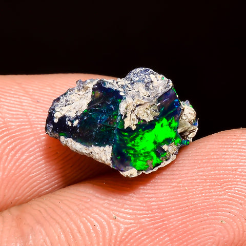 Tempting Top Grade Quality 100% Natural Welo Fire Black Ethiopian Opal Rough Loose Gemstone For Making Jewelry 14X10X7 MM 3.5 Cts. KR04-47 Sunkarton