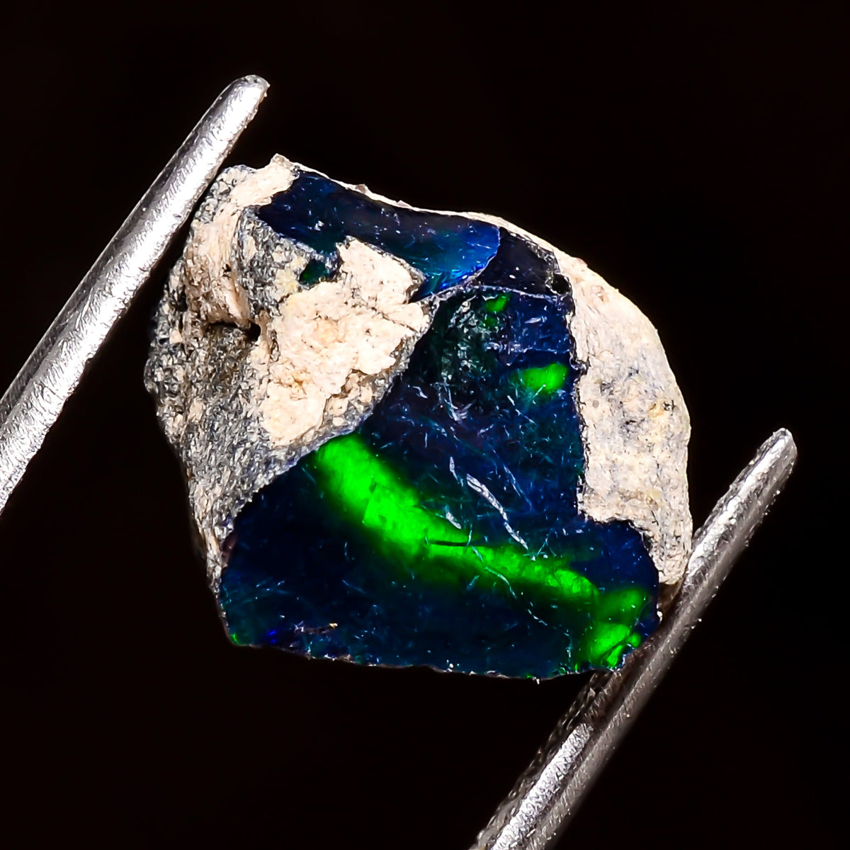 Exclusive Top Grade Quality 100% Natural Welo Fire Black Ethiopian Opal Rough Loose Gemstone For Making Jewelry 12X11X9 MM 5 Cts. KR04-58 Sunkarton