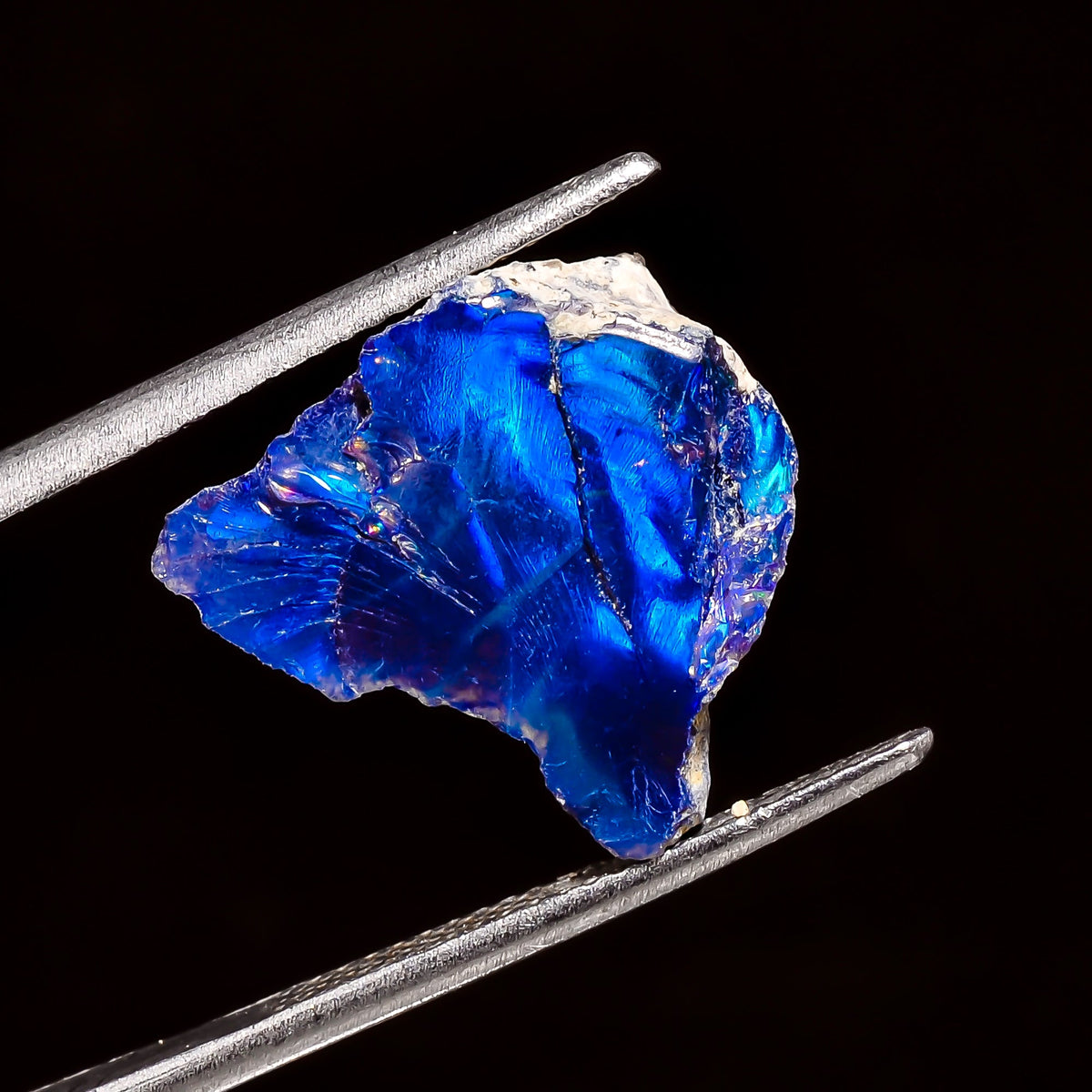 Dazzling Top Grade Quality 100% Natural Welo Fire Blue Ethiopian Opal Rough Loose Gemstone For Making Jewelry 16X13X8 MM 5 Cts. KR04-81 Sunkarton