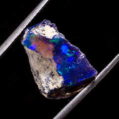 Superb Top Grade Quality 100% Natural Welo Fire Blue Ethiopian Opal Rough Loose Gemstone For Making Jewelry 16X13X6 MM 7 Cts. KR05-18 Sunkarton