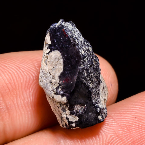 Attractive Top Grade Quality 100% Natural Welo Fire Black Ethiopian Opal Rough Loose Gemstone For Making Jewelry 18X12X9 MM 8.5 Cts. KR05-1 Sunkarton
