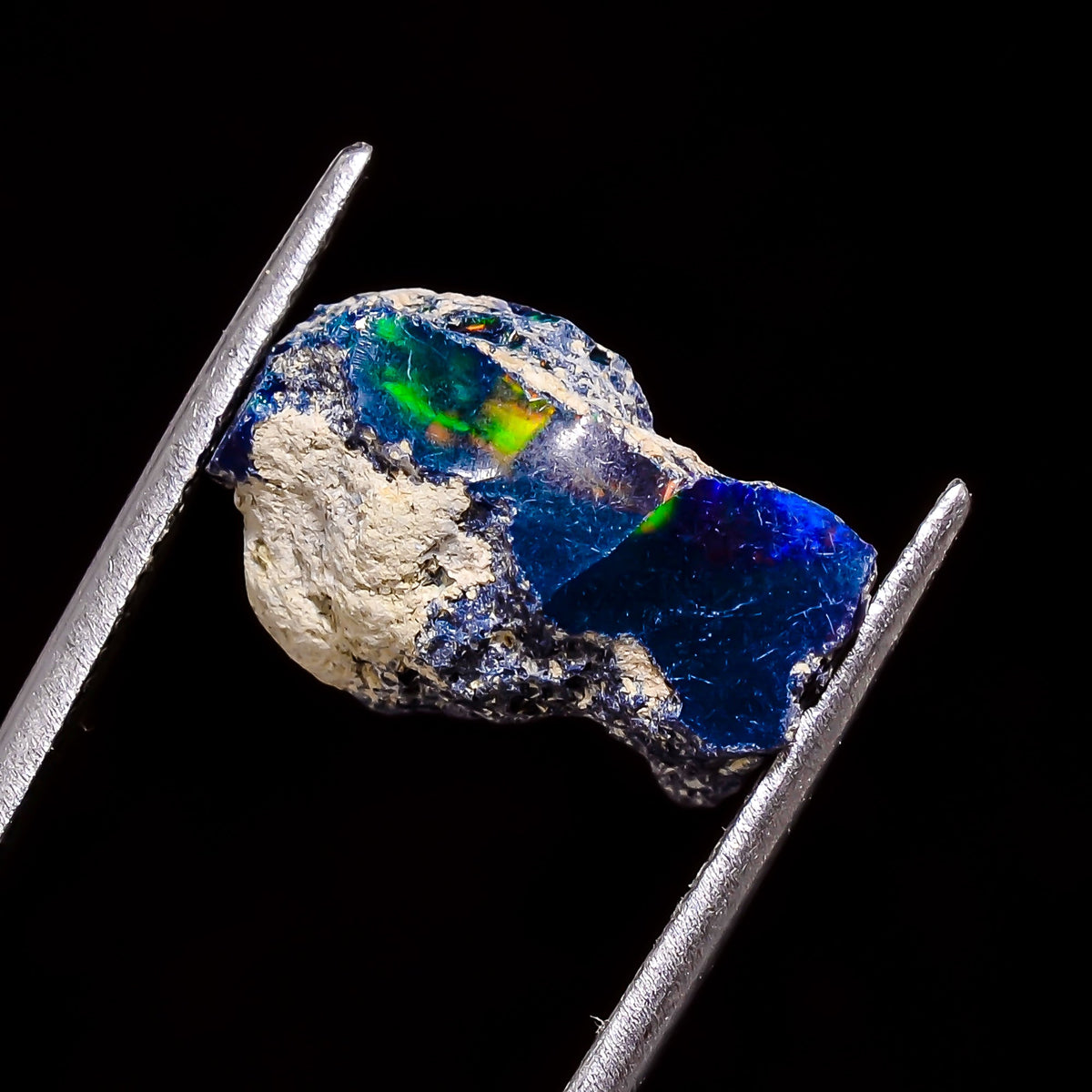 Excellent Top Grade Quality 100% Natural Welo Fire Black Ethiopian Opal Rough Loose Gemstone For Making Jewelry 15X11X9 MM 5.5 Cts. KR05-31 Sunkarton
