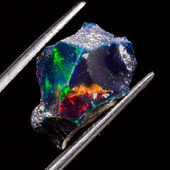Fabulous Top Grade Quality 100% Natural Welo Fire Black Ethiopian Opal Rough Loose Gemstone For Making Jewelry 17X12X7 MM 6 Cts. KR05-84 Sunkarton