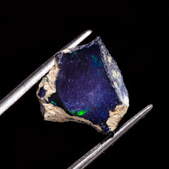 Gorgeous Top Grade Quality 100% Natural Welo Fire Black Ethiopian Opal Rough Loose Gemstone For Making Jewelry 16X14X9 MM 6.5 Cts. KR05-86 Sunkarton