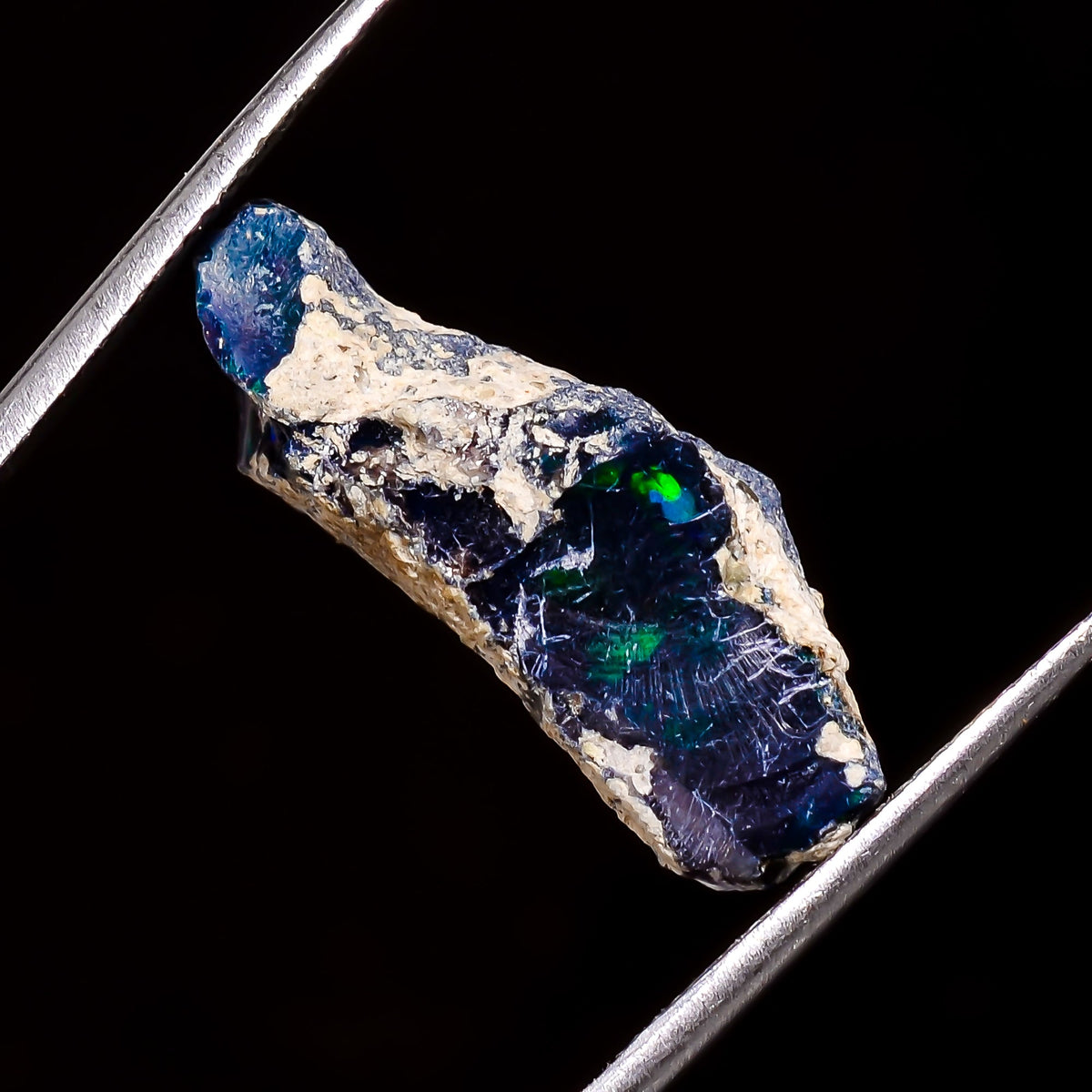 Tempting Top Grade Quality 100% Natural Welo Fire Black Ethiopian Opal Rough Loose Gemstone For Making Jewelry 24X9X8 MM 8 Cts. KR05-96 Sunkarton