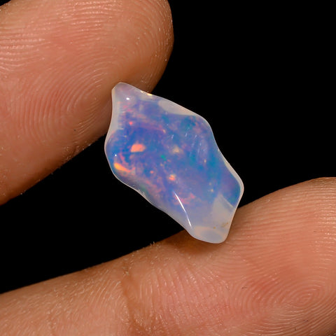 Wonderful Top Grade Quality 100% Natural Welo Fire White Ethiopian Opal Rough Loose Gemstone For Making Jewelry 16X8X5 MM 2.5 Cts. KR06-100 Sunkarton