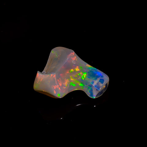 Fabulous Top Grade Quality 100% Natural Welo Fire Brown Ethiopian Opal Rough Loose Gemstone For Making Jewelry 19X12X10 MM 9 Cts. KR06-10 Sunkarton