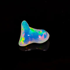 Fantastic Top Grade Quality 100% Natural Welo Fire White Ethiopian Opal Rough Loose Gemstone For Making Jewelry 13X11X5 MM 3.5 Cts. KR06-11 Sunkarton