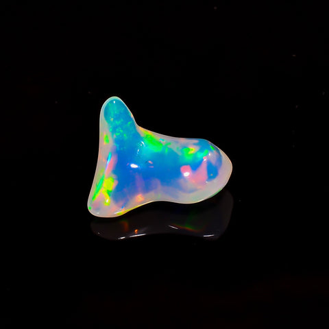 Fantastic Top Grade Quality 100% Natural Welo Fire White Ethiopian Opal Rough Loose Gemstone For Making Jewelry 13X11X5 MM 3.5 Cts. KR06-11 Sunkarton