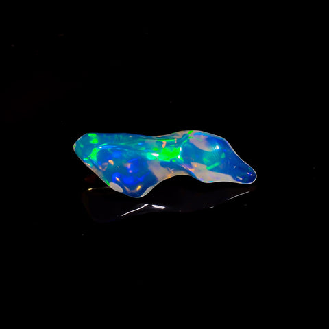 Gorgeous Top Grade Quality 100% Natural Welo Fire White Ethiopian Opal Rough Loose Gemstone For Making Jewelry 24X8X6 MM 5 Cts. KR06-12 Sunkarton