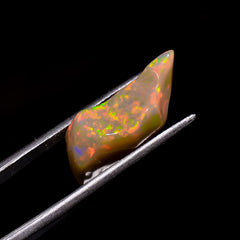 Immaculate Top Grade Quality 100% Natural Welo Fire Brown Ethiopian Opal Rough Loose Gemstone For Making Jewelry 21X9X8 MM 6 Cts. KR06-13 Sunkarton