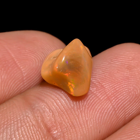 Incredible Top Grade Quality 100% Natural Welo Fire Brown Ethiopian Opal Rough Loose Gemstone For Making Jewelry 12X7X7 MM 2.5 Cts. KR06-14 Sunkarton