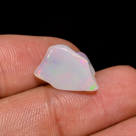 Marvellous Top Grade Quality 100% Natural Welo Fire White Ethiopian Opal Rough Loose Gemstone For Making Jewelry 14X10X7 MM 3.5 Cts. KR06-15 Sunkarton