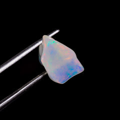 Marvellous Top Grade Quality 100% Natural Welo Fire White Ethiopian Opal Rough Loose Gemstone For Making Jewelry 14X10X7 MM 3.5 Cts. KR06-15 Sunkarton