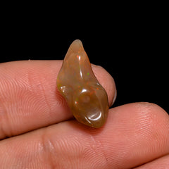 Splendid Top Grade Quality 100% Natural Welo Fire Brown Ethiopian Opal Rough Loose Gemstone For Making Jewelry 18X7X5 MM 3.5 Cts. KR06-18 Sunkarton