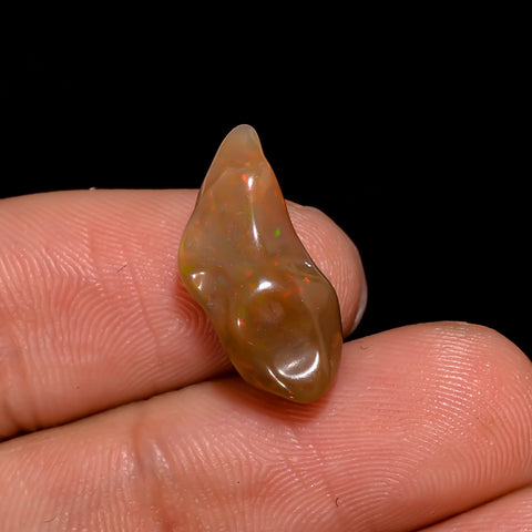Splendid Top Grade Quality 100% Natural Welo Fire Brown Ethiopian Opal Rough Loose Gemstone For Making Jewelry 18X7X5 MM 3.5 Cts. KR06-18 Sunkarton