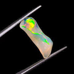 Amazing Top Grade Quality 100% Natural Welo Fire White Ethiopian Opal Rough Loose Gemstone For Making Jewelry 20X7X5 MM 3.5 Cts. KR06-1 Sunkarton