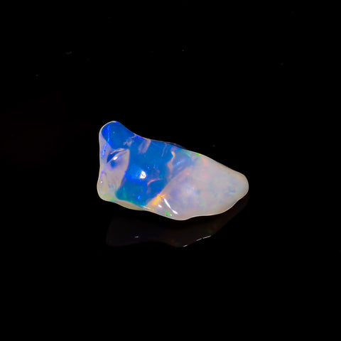 Supreme Top Grade Quality 100% Natural Welo Fire White Ethiopian Opal Rough Loose Gemstone For Making Jewelry 16X10X5 MM 3 Cts. KR06-21 Sunkarton