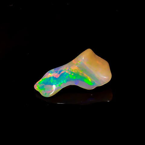 Tempting Top Grade Quality 100% Natural Welo Fire White Ethiopian Opal Rough Loose Gemstone For Making Jewelry 16X7X5 MM 2.5 Cts. KR06-22 Sunkarton