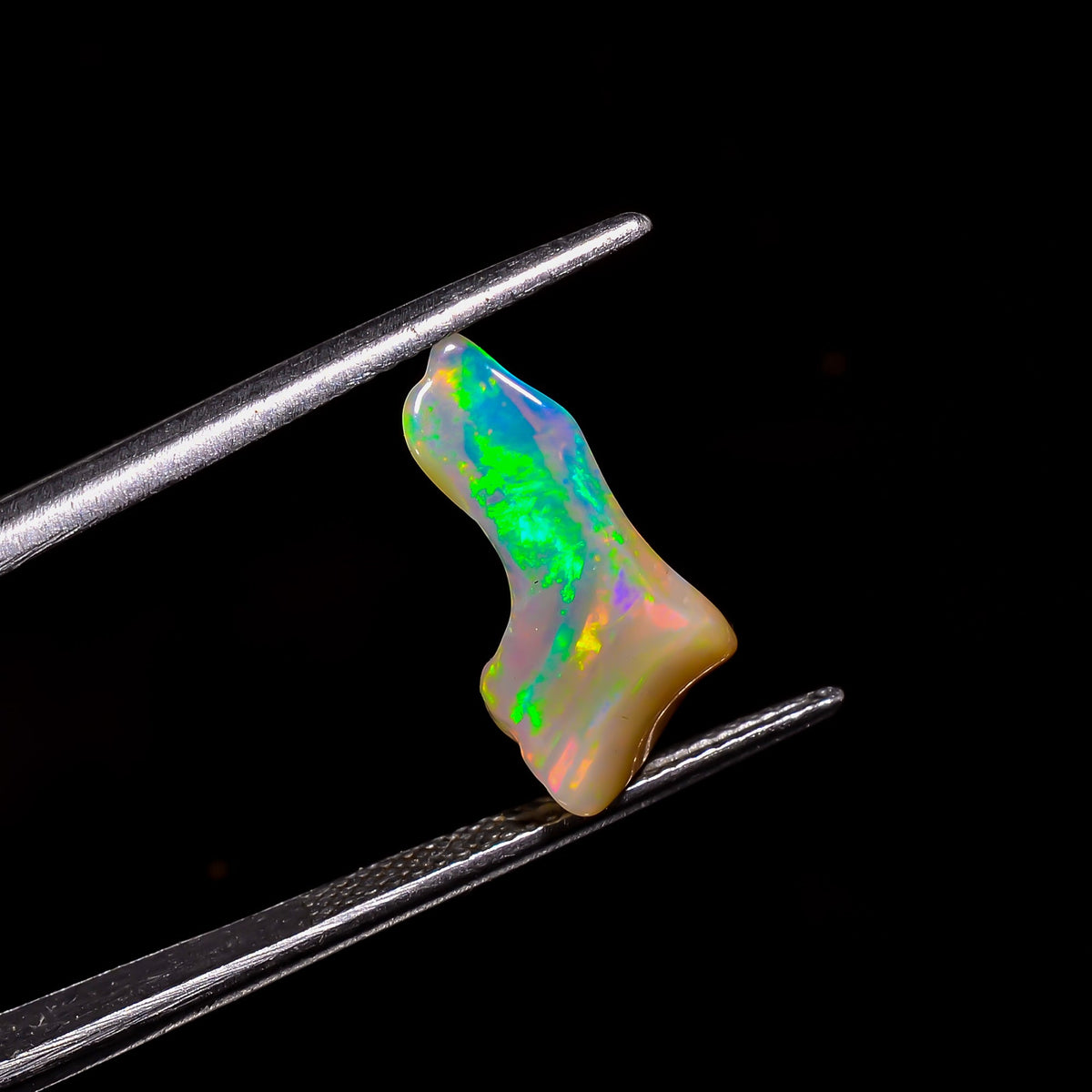 Tempting Top Grade Quality 100% Natural Welo Fire White Ethiopian Opal Rough Loose Gemstone For Making Jewelry 16X7X5 MM 2.5 Cts. KR06-22 Sunkarton