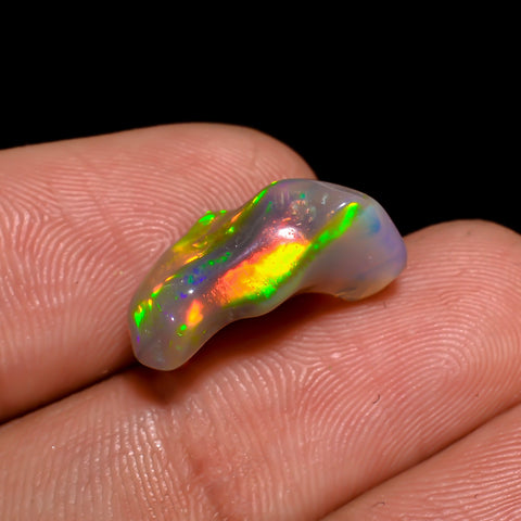 Terrific Top Grade Quality 100% Natural Welo Fire Brown Ethiopian Opal Rough Loose Gemstone For Making Jewelry 16X7X5 MM 4 Cts. KR06-23 Sunkarton