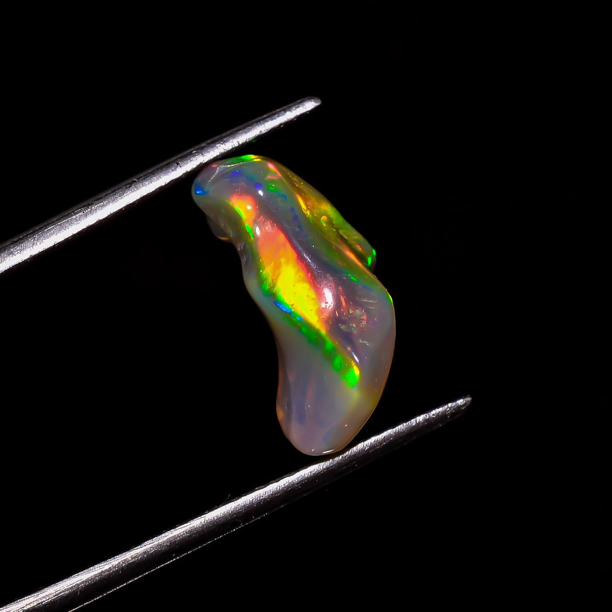 Terrific Top Grade Quality 100% Natural Welo Fire Brown Ethiopian Opal Rough Loose Gemstone For Making Jewelry 16X7X5 MM 4 Cts. KR06-23 Sunkarton