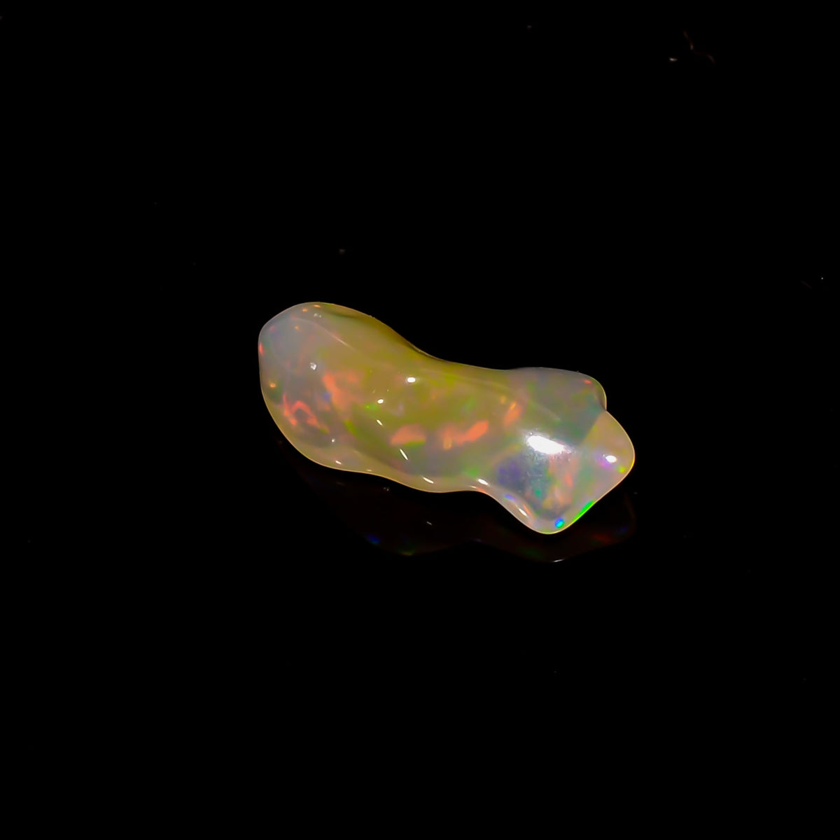 Unique Top Grade Quality 100% Natural Welo Fire Brown Ethiopian Opal Rough Loose Gemstone For Making Jewelry 15X6X5 MM 2 Cts. KR06-24 Sunkarton