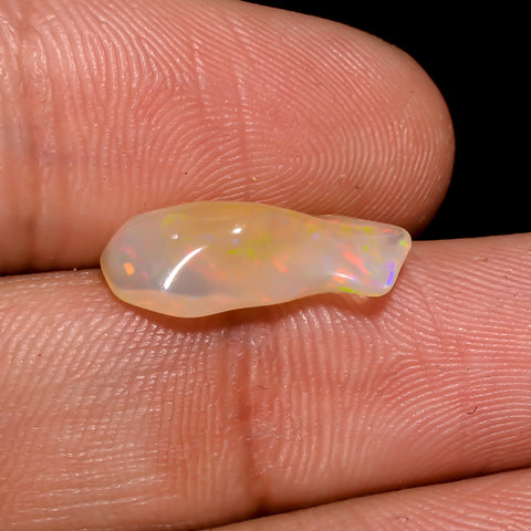 Unique Top Grade Quality 100% Natural Welo Fire Brown Ethiopian Opal Rough Loose Gemstone For Making Jewelry 15X6X5 MM 2 Cts. KR06-24 Sunkarton