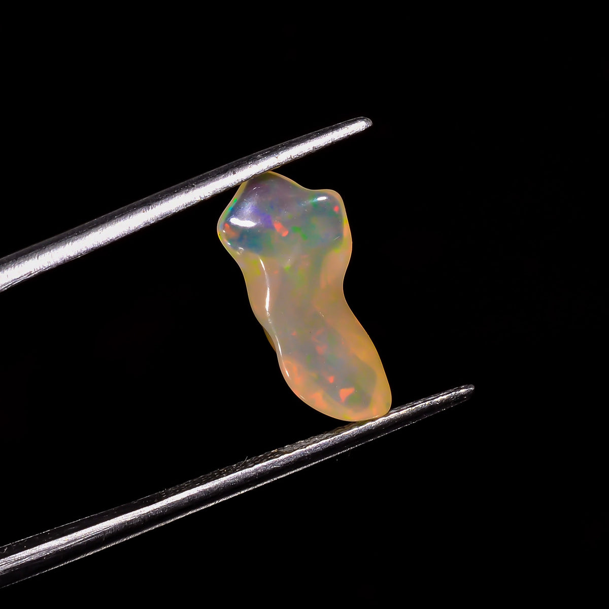 Unique Top Grade Quality 100% Natural Welo Fire Brown Ethiopian Opal Rough Loose Gemstone For Making Jewelry 15X6X5 MM 2 Cts. KR06-24 Sunkarton