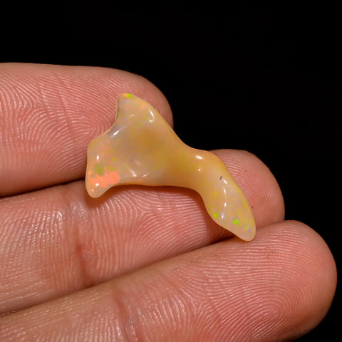 Wonderful Top Grade Quality 100% Natural Welo Fire Brown Ethiopian Opal Rough Loose Gemstone For Making Jewelry 20X10X5 MM 3 Cts. KR06-25 Sunkarton