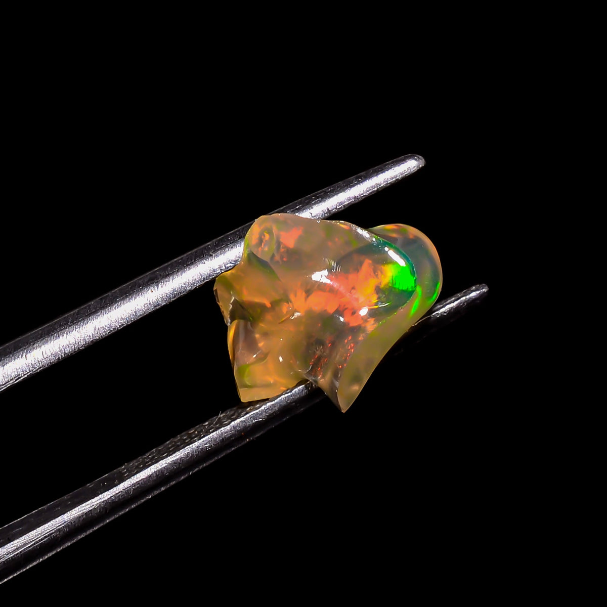 Amazing Top Grade Quality 100% Natural Welo Fire Brown Ethiopian Opal Rough Loose Gemstone For Making Jewelry 10X8X3 MM 1.5 Cts. KR06-26 Sunkarton
