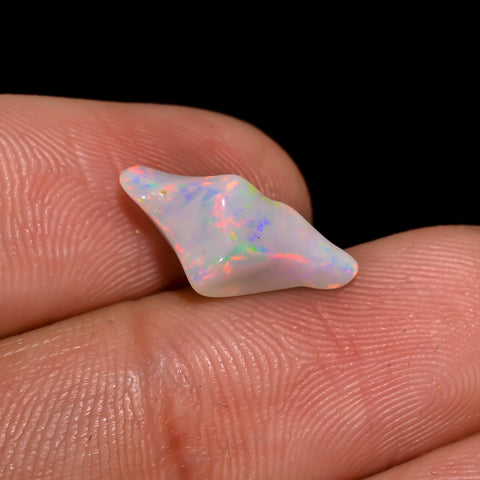 Beautiful Top Grade Quality 100% Natural Welo Fire White Ethiopian Opal Rough Loose Gemstone For Making Jewelry 14X5X5 MM 1.5 Cts. KR06-29 Sunkarton