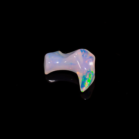 Classic Top Grade Quality 100% Natural Welo Fire White Ethiopian Opal Rough Loose Gemstone For Making Jewelry 10X9X4 MM 1.5 Cts. KR06-30 Sunkarton
