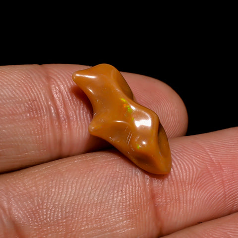 Dazzling Top Grade Quality 100% Natural Welo Fire Brown Ethiopian Opal Rough Loose Gemstone For Making Jewelry 19X9X7 MM 4.5 Cts. KR06-31 Sunkarton