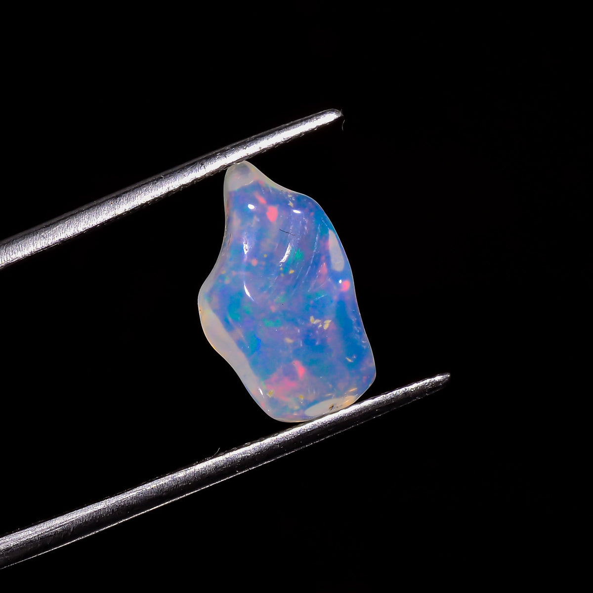 Excellent Top Grade Quality 100% Natural Welo Fire White Ethiopian Opal Rough Loose Gemstone For Making Jewelry 15X8X4 MM 2 Cts. KR06-32 Sunkarton