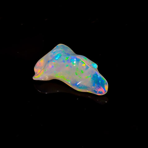 Exclusive Top Grade Quality 100% Natural Welo Fire White Ethiopian Opal Rough Loose Gemstone For Making Jewelry 22X12X6 MM 6 Cts. KR06-33 Sunkarton