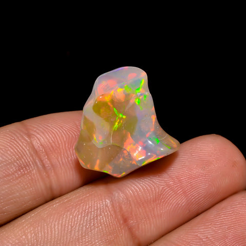 Elegant Top Grade Quality 100% Natural Welo Fire Brown Ethiopian Opal Rough Loose Gemstone For Making Jewelry 17X15X10 MM 15 Cts. KR06-34 Sunkarton