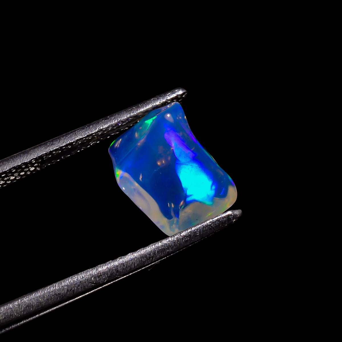 Fantastic Top Grade Quality 100% Natural Welo Fire White Ethiopian Opal Rough Loose Gemstone For Making Jewelry 9X6X4 MM 1.5 Cts. KR06-36 Sunkarton