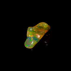 Gorgeous Top Grade Quality 100% Natural Welo Fire Brown Ethiopian Opal Rough Loose Gemstone For Making Jewelry 15X8X5 MM 3 Cts. KR06-37 Sunkarton