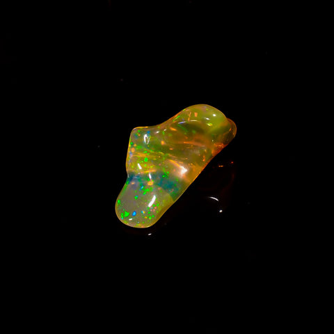 Gorgeous Top Grade Quality 100% Natural Welo Fire Brown Ethiopian Opal Rough Loose Gemstone For Making Jewelry 15X8X5 MM 3 Cts. KR06-37 Sunkarton