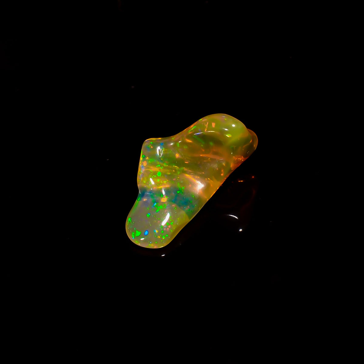 Gorgeous Top Grade Quality 100% Natural Welo Fire Brown Ethiopian Opal Rough Loose Gemstone For Making Jewelry 15X8X5 MM 3 Cts. KR06-37 Sunkarton