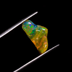 Gorgeous Top Grade Quality 100% Natural Welo Fire Brown Ethiopian Opal Rough Loose Gemstone For Making Jewelry 15X8X5 MM 3 Cts. KR06-37 Sunkarton