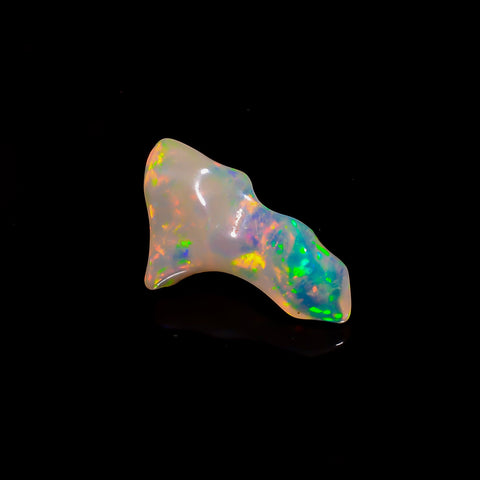 Incredible Top Grade Quality 100% Natural Welo Fire White Ethiopian Opal Rough Loose Gemstone For Making Jewelry 19X10X6 MM 6.5 Cts. KR06-39 Sunkarton