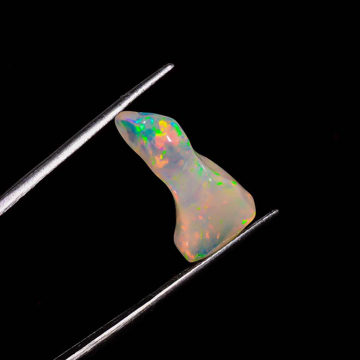 Incredible Top Grade Quality 100% Natural Welo Fire White Ethiopian Opal Rough Loose Gemstone For Making Jewelry 19X10X6 MM 6.5 Cts. KR06-39 Sunkarton
