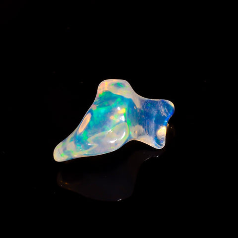Awesome Top Grade Quality 100% Natural Welo Fire White Ethiopian Opal Rough Loose Gemstone For Making Jewelry 18X8X6 MM 4 Cts. KR06-3 Sunkarton