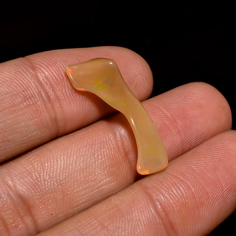 Mind Blowing Top Grade Quality 100% Natural Welo Fire Brown Ethiopian Opal Rough Loose Gemstone For Making Jewelry 24X7X3MM 3.5 Cts. KR06-41 Sunkarton