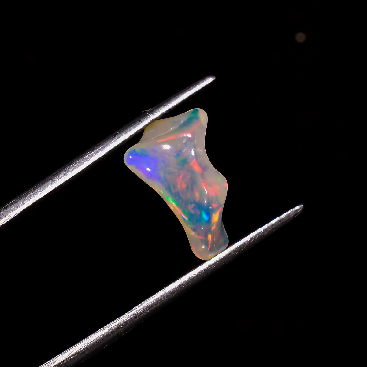 Outstanding Top Grade Quality 100% Natural Welo Fire White Ethiopian Opal Rough Loose Gemstone For Making Jewelry 13X8X4 MM 2.5 Cts. KR06-42 Sunkarton