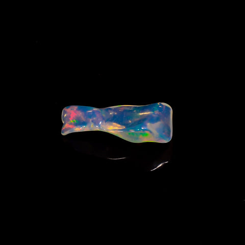 Splendid Top Grade Quality 100% Natural Welo Fire White Ethiopian Opal Rough Loose Gemstone For Making Jewelry 15X6X2 MM 1.5 Cts. KR06-43 Sunkarton