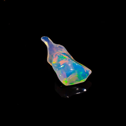 Superb Top Grade Quality 100% Natural Welo Fire White Ethiopian Opal Rough Loose Gemstone For Making Jewelry 20X9X5 MM 5 Cts. KR06-44 Sunkarton