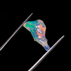 Superb Top Grade Quality 100% Natural Welo Fire White Ethiopian Opal Rough Loose Gemstone For Making Jewelry 20X9X5 MM 5 Cts. KR06-44 Sunkarton